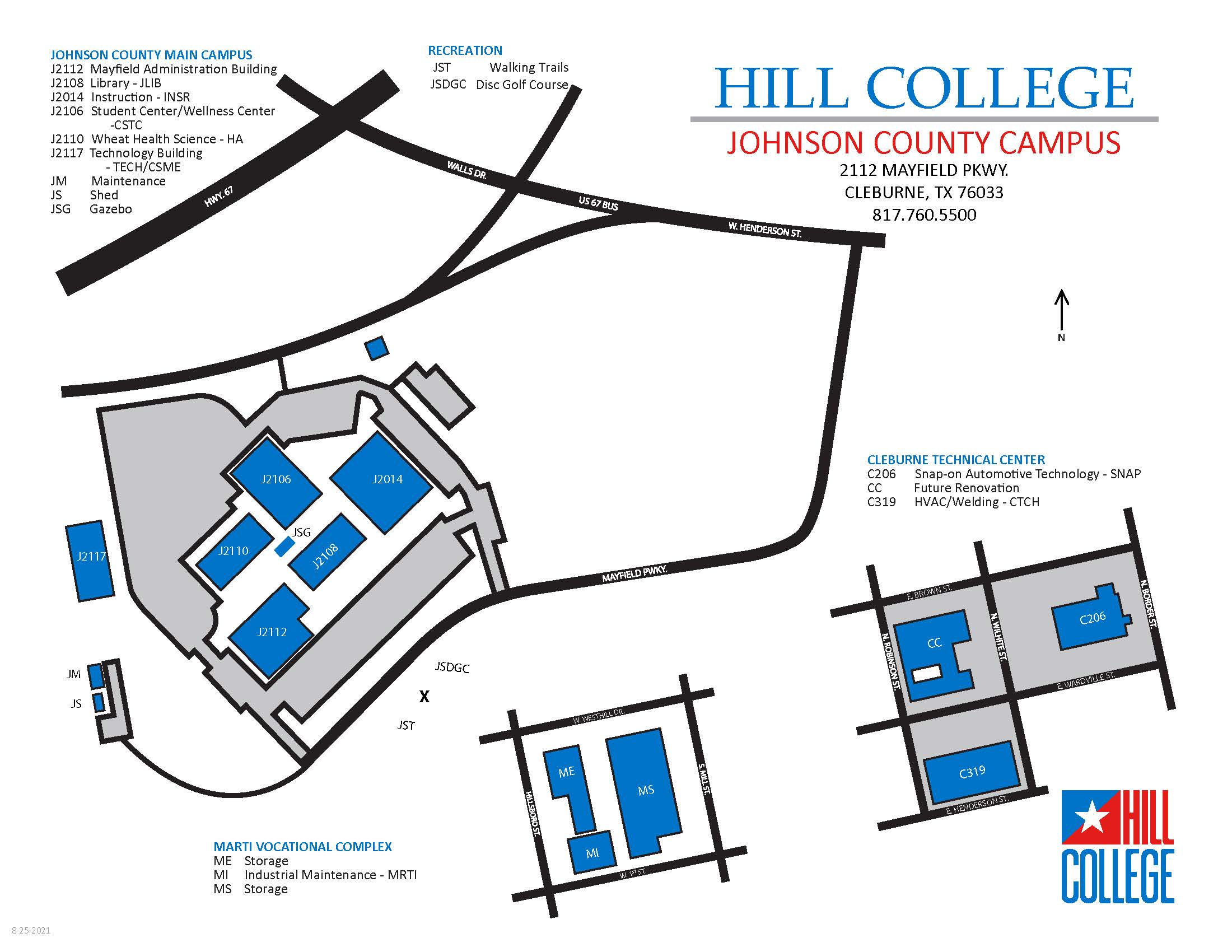 Johnson County Campus Map